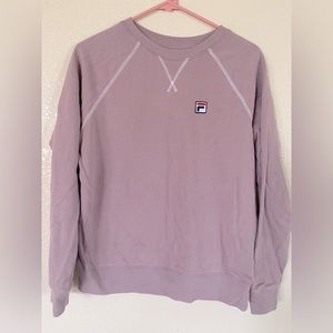 FILA Womens Pullover Sweatshirt - Lilac Purple